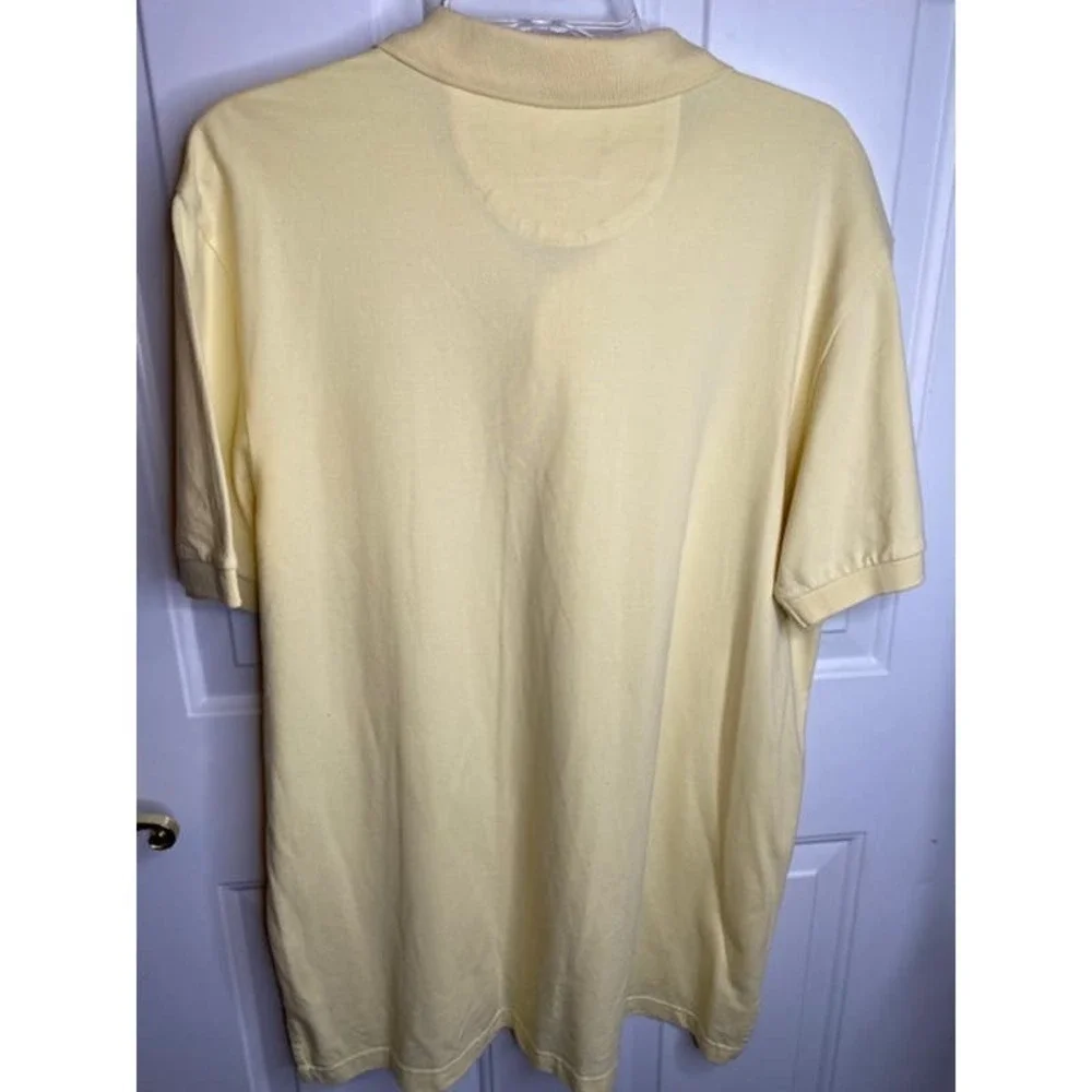 Chaps Men's Polo Yellow Shirt‎ Sz Large